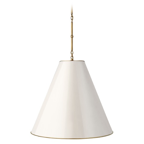 Thomas OBrien Goodman Pendant in Antique Brass by Visual Comfort Signature