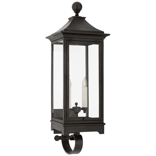 Visual Comfort Signature Collection Rudolph Colby Rosedale Wall Lantern in French Rust by Visual Comfort Signature RC2013FRCG