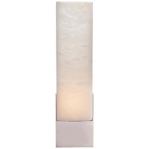 Visual Comfort Signature Collection Kelly Wearstler Covet Tall Box Bath Sconce in Nickel by Visual Comfort Signature KW2112PNALB