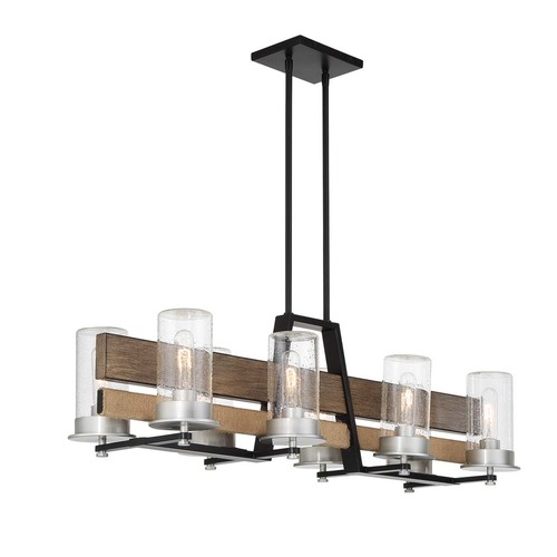 Silver Creek 8-Light Outdoor Linear Light in Coal by Minka Lavery