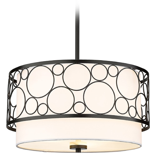 Kendall Matte Black Pendant by Z-Lite