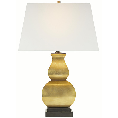 Fang Gourd Antique-Burnished Brass Lamp