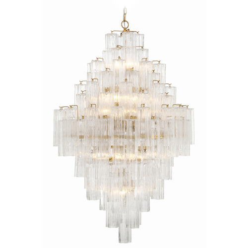 Crystorama Lighting Crystorama Lighting Addis Aged Brass Chandelier ADD-319-AG-CL