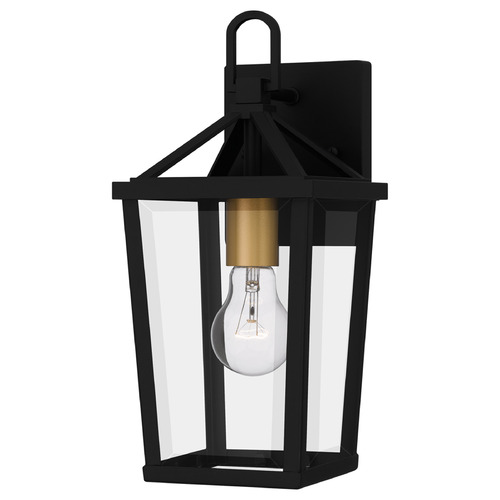 Quoizel Lighting Hull Matte Black Outdoor Wall Light