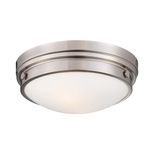 Minka Lavery Flush Mount with White Glass by Minka Lavery 823-84