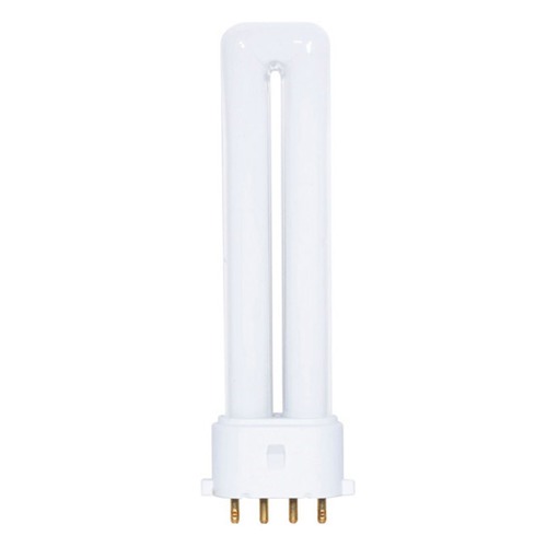 Satco Lighting Compact Fluorescent Twin Tube Light Bulb 4-Pin Base 2700K by Satco Lighting S6413