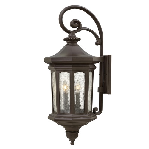Raley Large Oil Rubbed Bronze Outdoor Wall Light by Hinkley Lighting