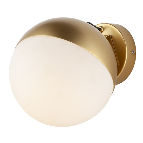Half Moon LED Wall Sconce in Metallic Gold by ET2 Lighting