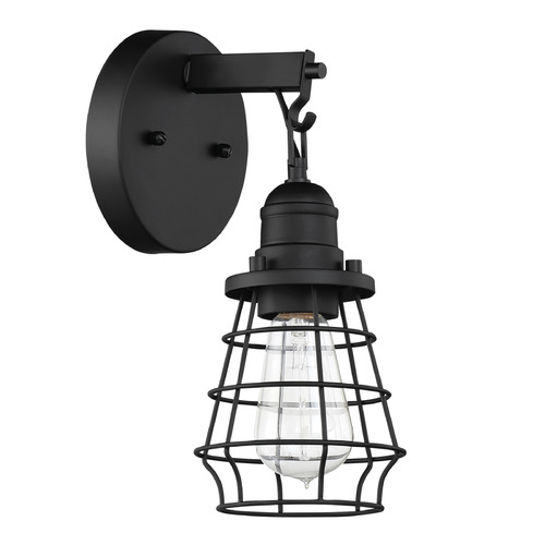 Thatcher Flat Black Sconce by Craftmade Lighting