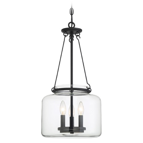 Savoy House Akron 3-Light Matte Black Pendant by Savoy House 7-9006-3-89