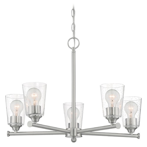 Satco Lighting Bransel Brushed Nickel Chandelier by Satco Lighting 60/7185