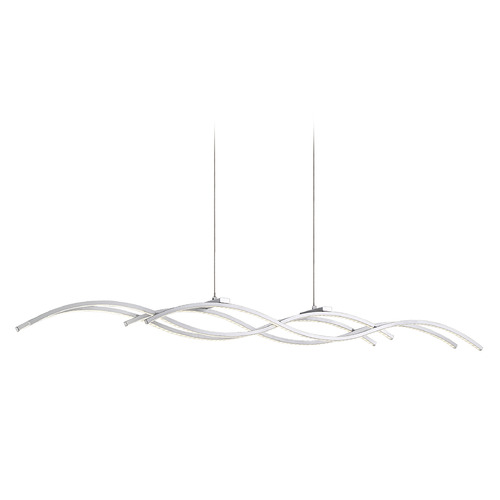 Sly 46-Inch LED Pendant in Silver by Eurofase Lighting