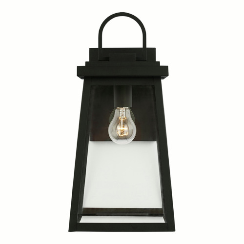 Visual Comfort Studio Collection Founders Black Outdoor Wall Light