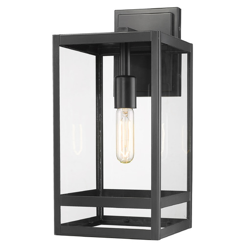 Z-Lite Nuri Black Outdoor Wall Light by Z-Lite 596M-BK