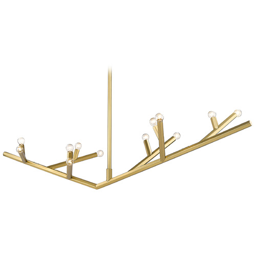 Oaks 70.50-Inch Brushed Brass Linear Light by Avenue Lighting