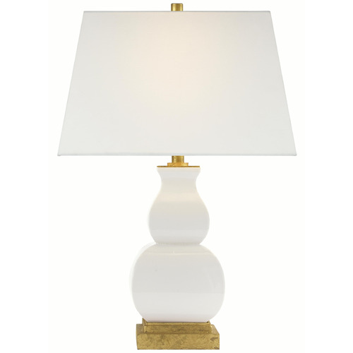 Fang Gourd Crackled Ceramic Table Lamp