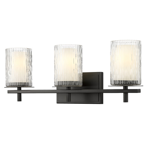 Z-Lite Z-Lite Grayson Matte Black Bathroom Light 1949-3V-MB