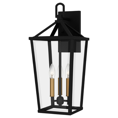 Quoizel Lighting Hull Matte Black Outdoor Wall Light