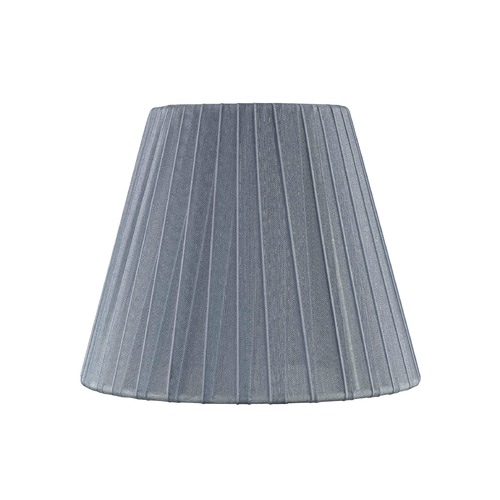 Clip-On Empire Pleated Opaque Slate Lamp Shade