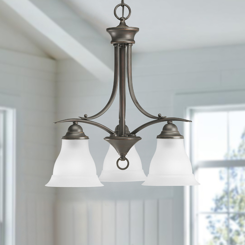 Trinity 19-Inch Chandelier in Antique Bronze by Progress Lighting