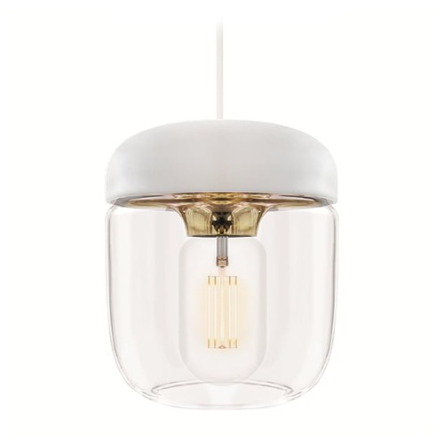 UMAGE Mid-Century Modern LED Mini-Pendant Light White Acorn by UMAGE 2105_4007_4040