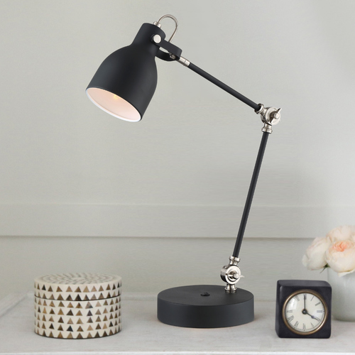 Kalle Black Desk Lamp by Lite Source Lighting