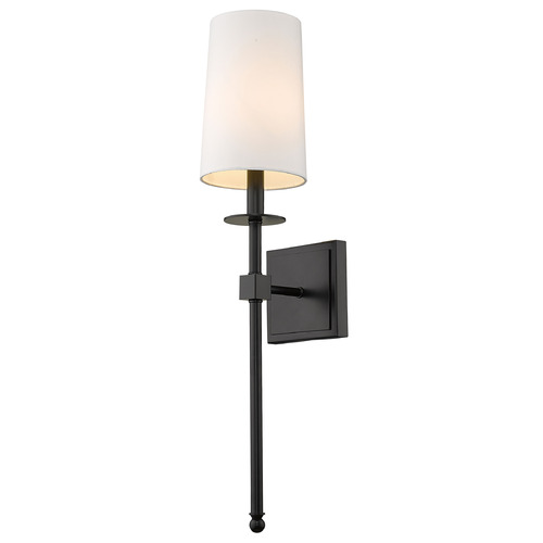 Z-Lite Camila Matte Black Sconce by Z-Lite 811-1S-MB