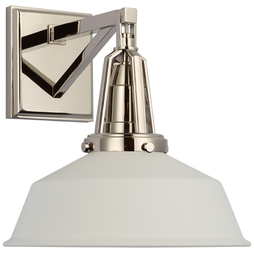 Chapman & Myers Layton 10-Inch Sconce in Nickel by Visual Comfort Signature