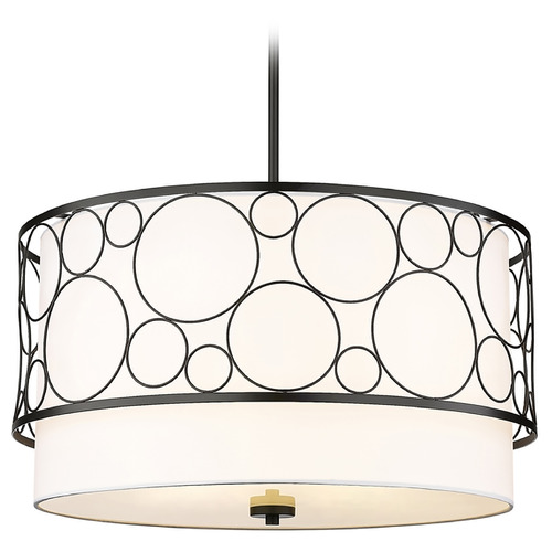 Kendall Matte Black Pendant by Z-Lite