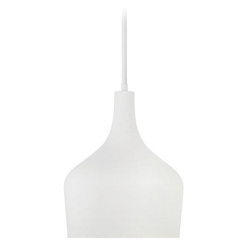 Meridian 10.50-Inch Pendant in Bisque White by Meridian M70020BQW