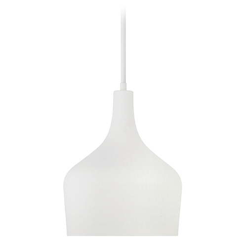 10.50-Inch Pendant in Bisque White by Meridian