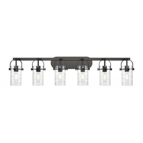 Pilaster II 6-Light Bath Light in Matte Black by Innovations Lighting