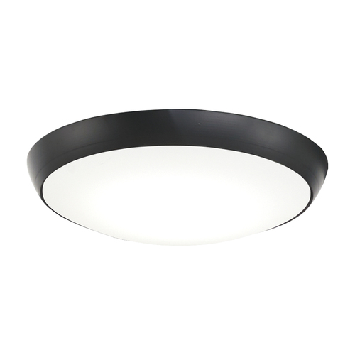 Simple Flush LED Fan Light Kit in Coal Black by Minka Aire