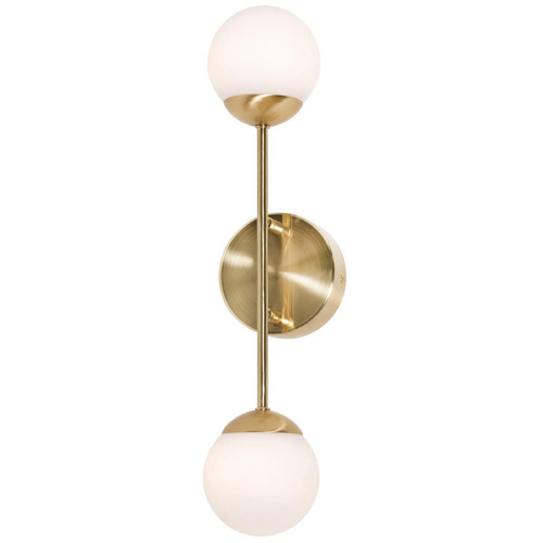 AFX Lighting Afx Lighting Pearl Satin Brass LED Sconce PRLS0418L30D1SB