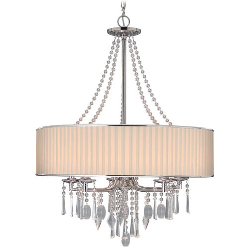 Golden Lighting Echelon 26.25-Inch Chandelier in Chrome by Golden Lighting 8981-5 BRI
