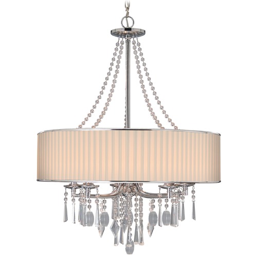 Golden Lighting Echelon 26.25-Inch Chandelier in Chrome by Golden Lighting 8981-5 BRI