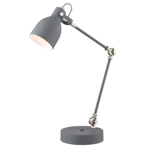 Kalle Grey Desk Lamp by Lite Source Lighting
