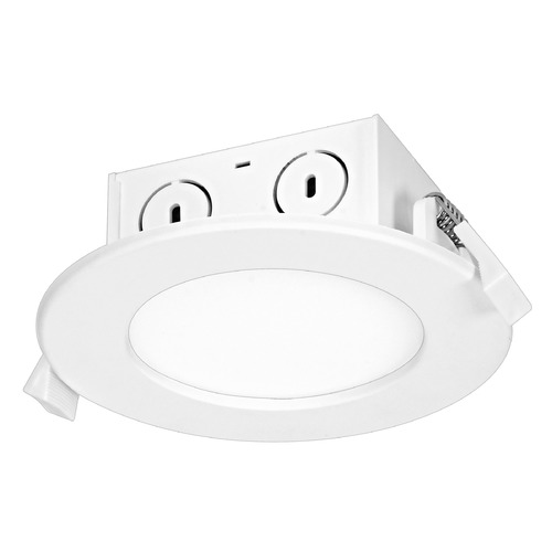 Satco Lighting 8.5W LED Direct Wire Downlight Edge-Lit 4-Inch 2700K 120V Dimmable by Satco Lighting S29055