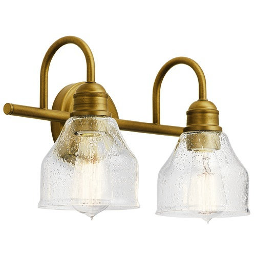 Avery 14.75-Inch Natural Brass Vanity Light by Kichler Lighting