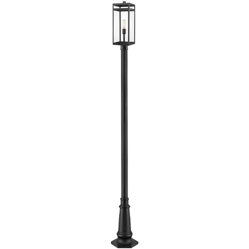 Z-Lite Nuri Black Post Light by Z-Lite 596PHBR-557P-BK