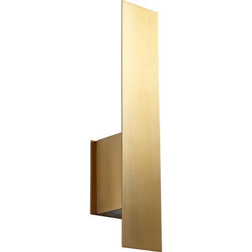 Oxygen Reflex 20-Inch High Wall Sconce in Aged Brass by Oxygen Lighting 3-504-40
