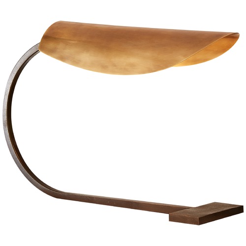 Visual Comfort Signature Collection Ian K. Fowler Lola Small Desk Lamp in Aged Iron by Visual Comfort Signature S3260AIHAB