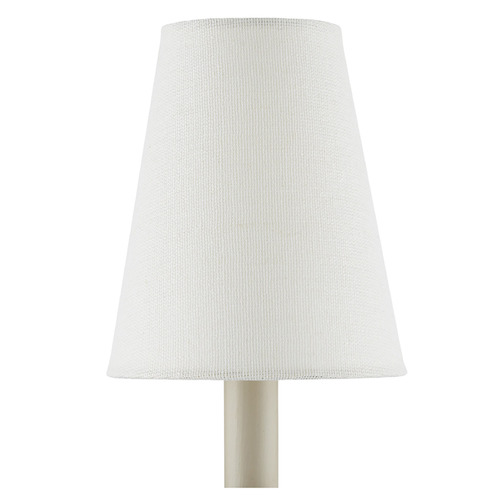 Off White Grasscloth Conical Lamp Shade
