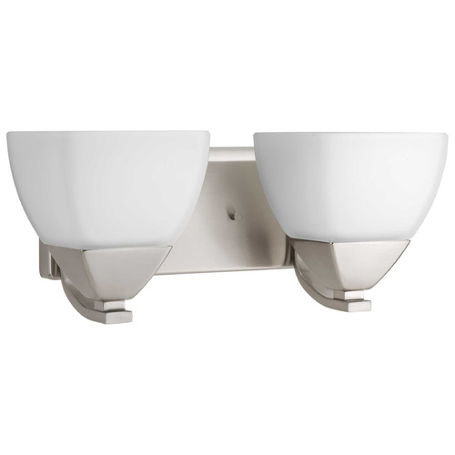 Progress Lighting Progress Lighting 2-Light Brushed Nickel Bathroom Vanity Light P2701-09
