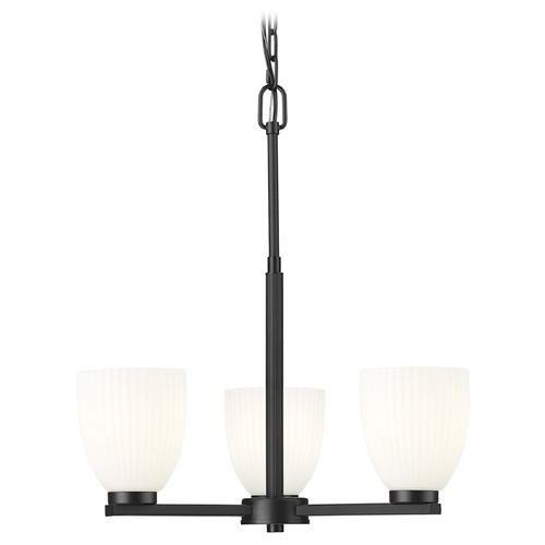 Z-Lite Z-Lite Naya Matte Black Mini-Chandelier 7518-3MB