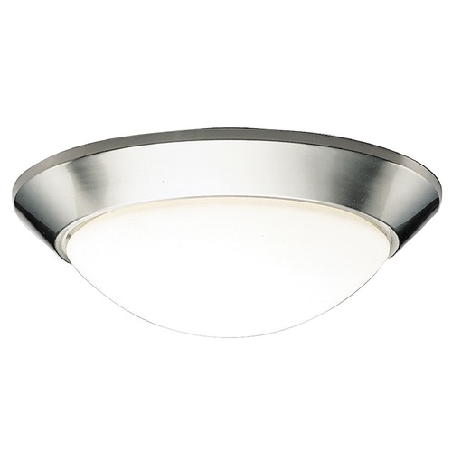 Kichler Lighting Ceiling Space 16.50-Inch Brushed Nickel Flush Mount by Kichler Lighting 8882NI