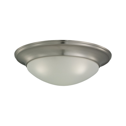 Nash Flush Mount in Brushed Nickel by Generation Lighting