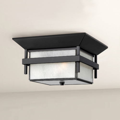 Harbor 12.25-Inch Flush Mount in Black by Hinkley Lighting