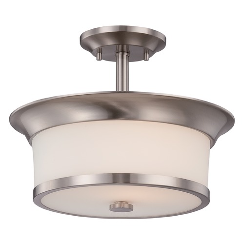 Mobili Brushed Nickel Semi-Flush Mount by Nuvo Lighting