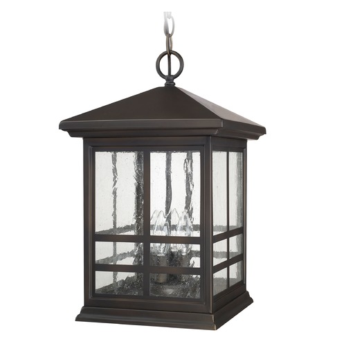 Preston Old Bronze Outdoor Hanging Light by Capital Lighting
